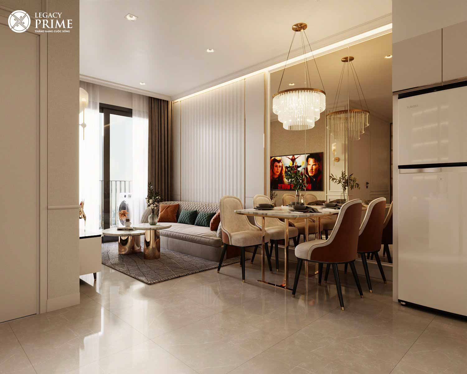 Nhà mẫu căn hộ 1PN Legacy Prime